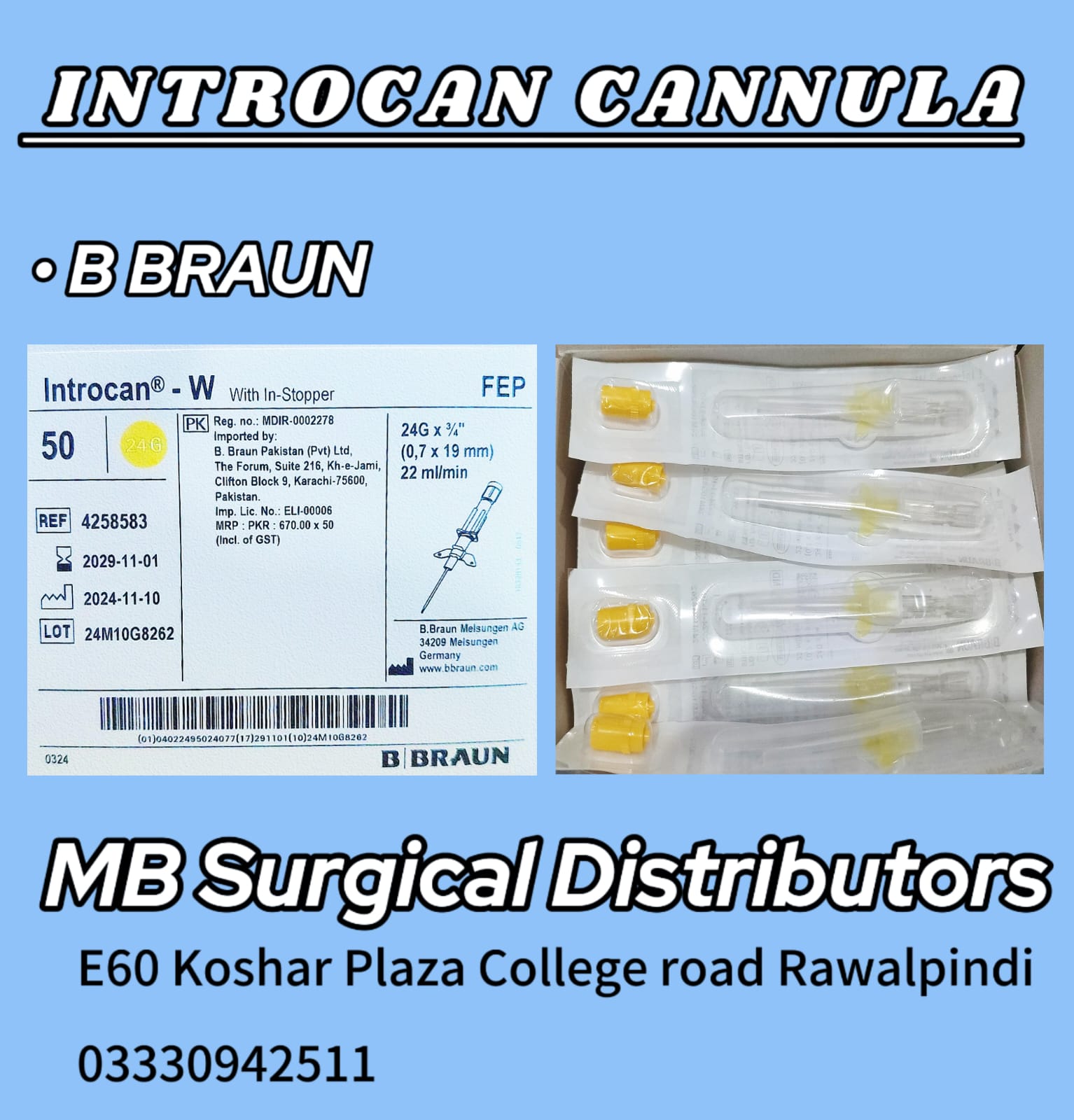 B Braun Introcan Cannula - MB Surgical