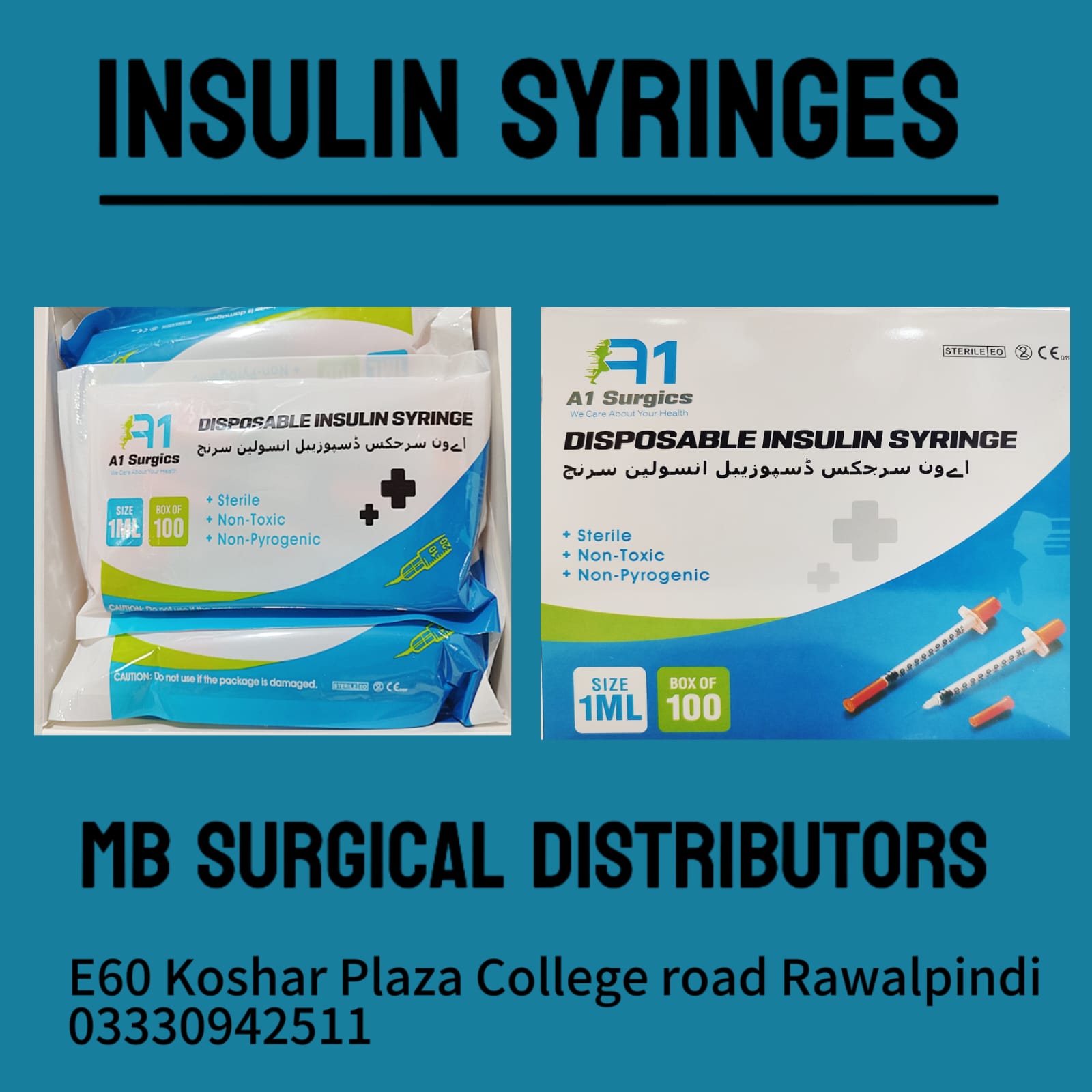 Disposable Insulin Syringe
