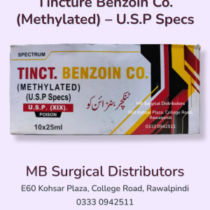 Tincture Benzoin Co. (Methylated) – U.S.P Specs